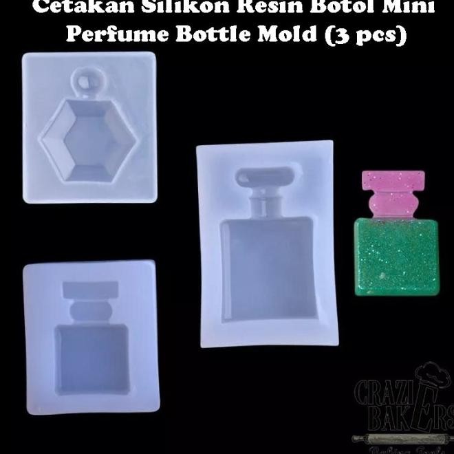 CETAKAN SILIKON RESIN BOTOL MINI PERFUME BOTTLE MOLD