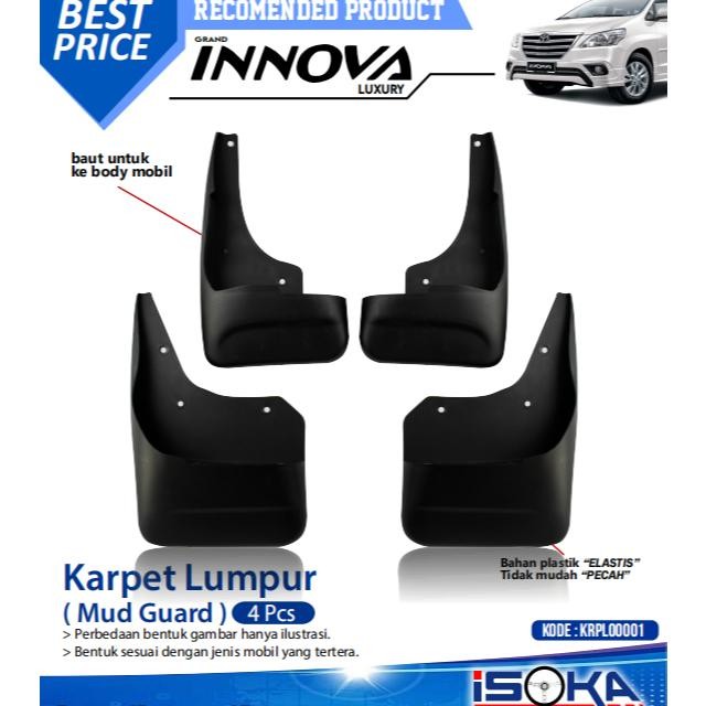 Mud Guard Karpet Lumpur Mobil Innova 2012 - 2015