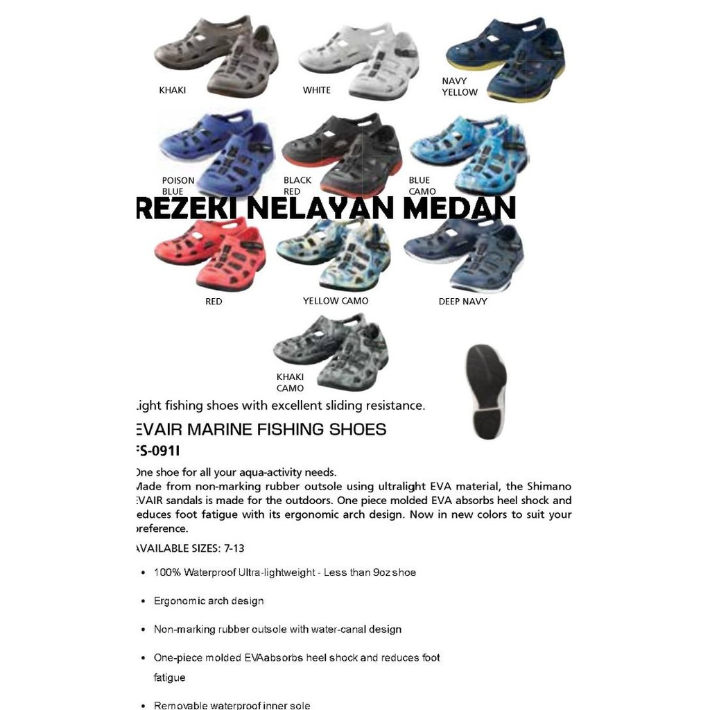 Shimano Evair Marine Fishing Shoes Co