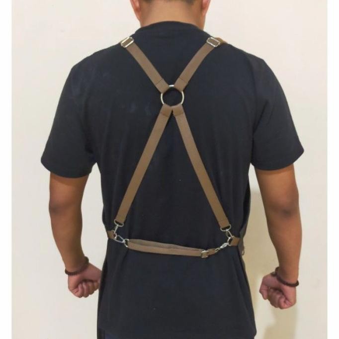 Apron Barista Celemek Masak Kulit Sintetis Asli