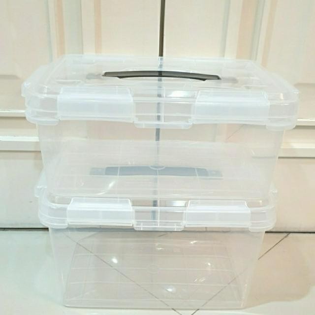 box container bening/ box kontainer plastik/ box 15 liter/ box plastik