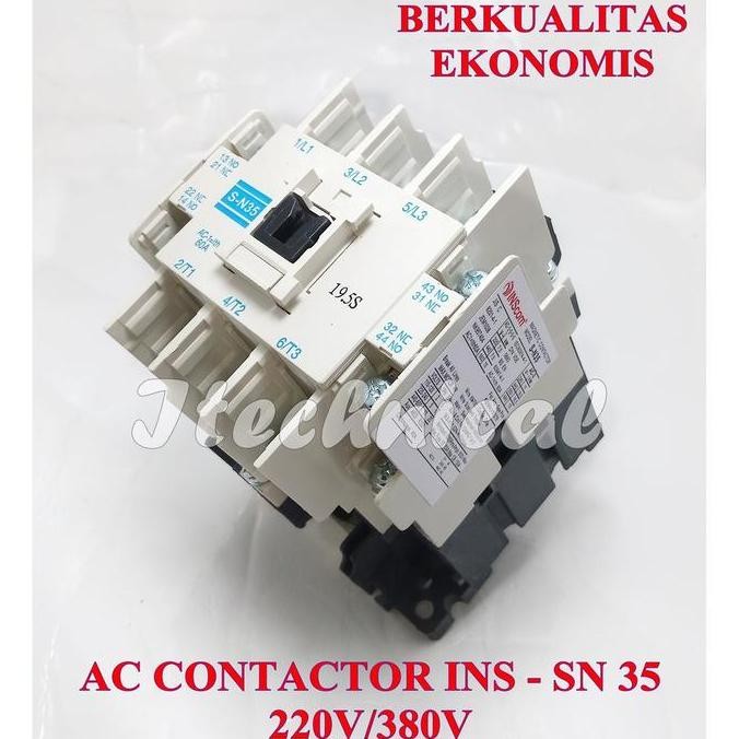 MAGNETIC CONTACTOR SN-35 220V 380V / AC KONTAKTOR SN 35 220VAC 380 VAC