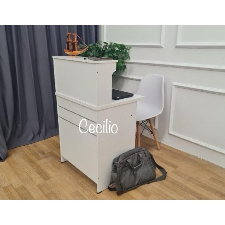 [Meja Kasir - CARGO] Meja Kasir Estetik - Meja Kasir Kayu - Meja Kasir Minimalis - Meja Kasir ern