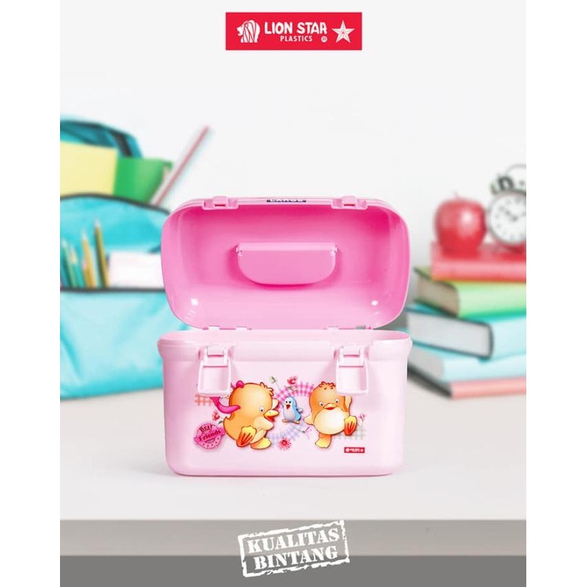Lion Star Zella Case Box Kotak JINJING Mainan Serbaguna Klip Plastik