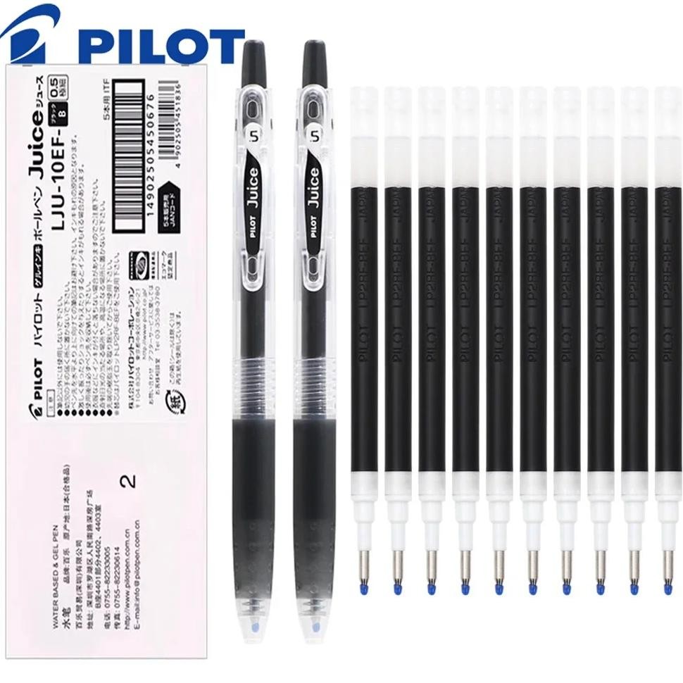 

Japan Pilot Juice Gel Pen Set Original Pen Core 0.38/0.5Mm Lju-10Ef Quick Drying Large Capacity Kawaii School Office Supplies