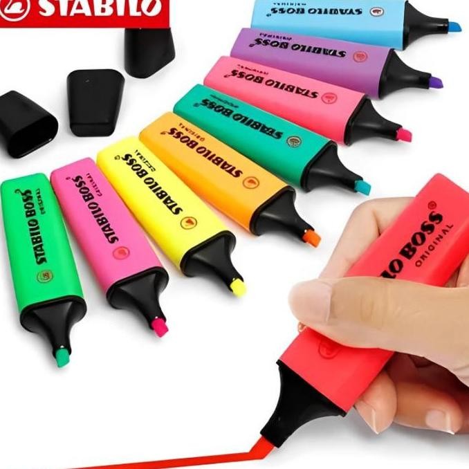 

Baru STABILO BOSS ORIGINAL HIGHLIGHTER PENANDA NEON STABILO KERTAS KANTOR SEKOLAH WARNA BOX [10PCS]