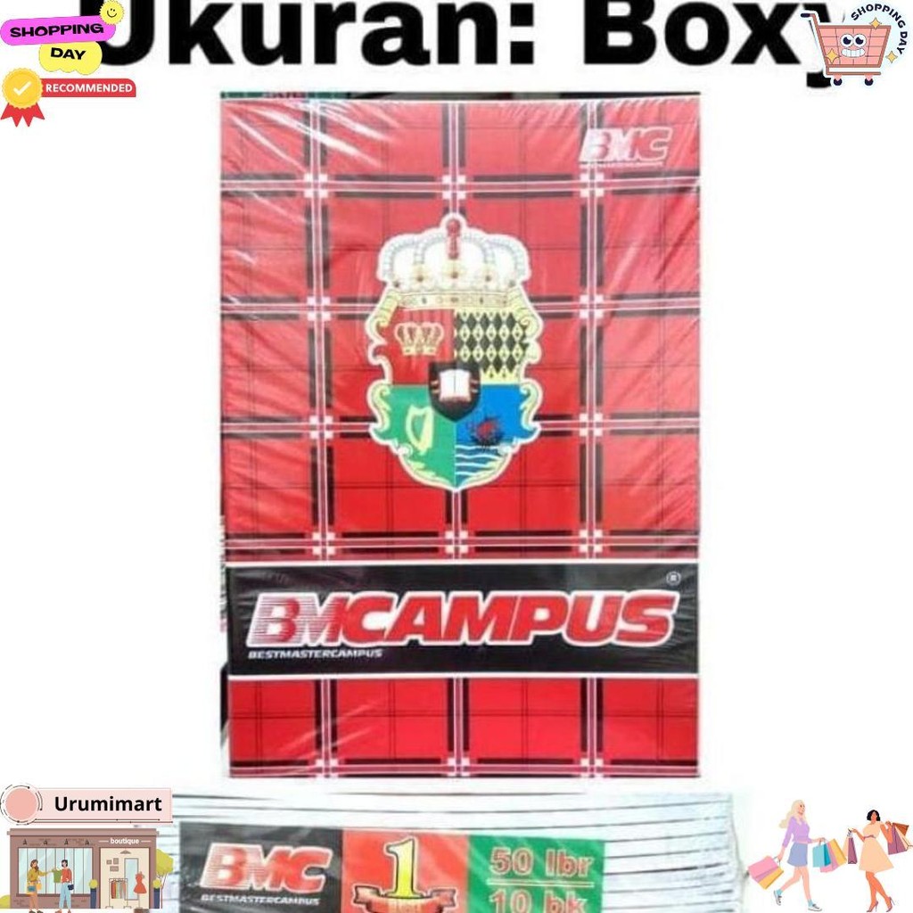 

Buku Tulis Bmc Campus Isi 50 Lembar ( 1Pak/10Buku ) D Gratis Ongkir