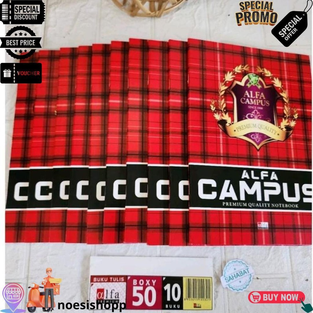 

Buku Tulis Alfa Campus 50 Lembar - (Buku Besar) D Terlaris