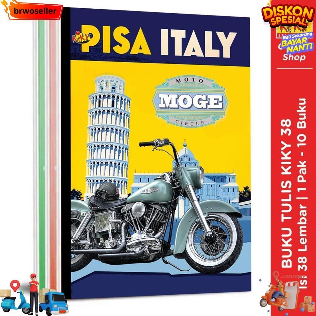 

Kiky Buku Tulis 38 Lembar - 10 Buku / Motif Random D Sale