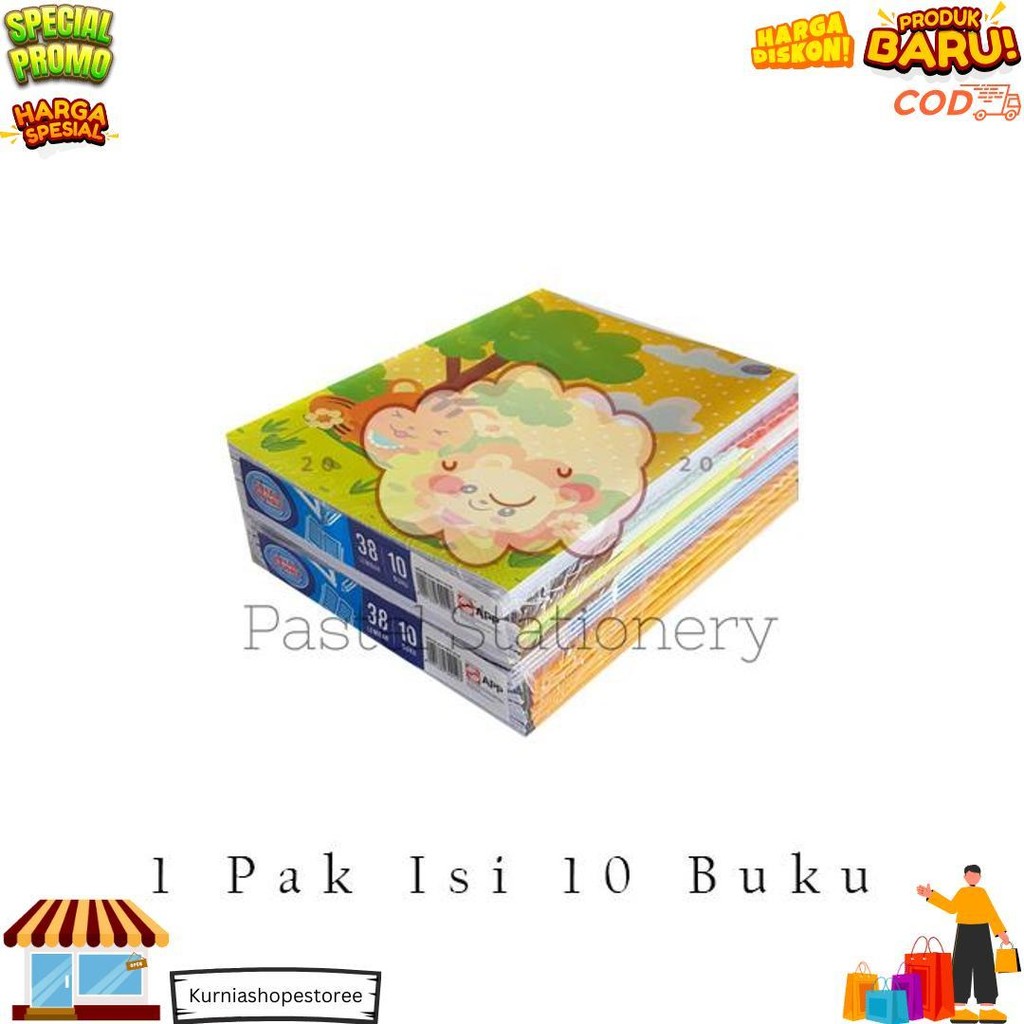 

[Pack] Buku Tulis Sidu 38 Lembar 1 Pak Isi 10 Buku Sinar Dunia D Terlaris