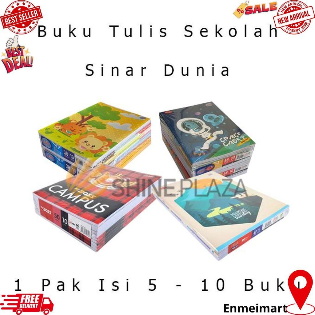 

[Pack] Buku Tulis Sekolah Anak Sidu Big Boss Skola 38 42 50 58 78 100 Lembar 1 Pak Sinar Dunia Bigboss Maxi D Gratis Ongkir