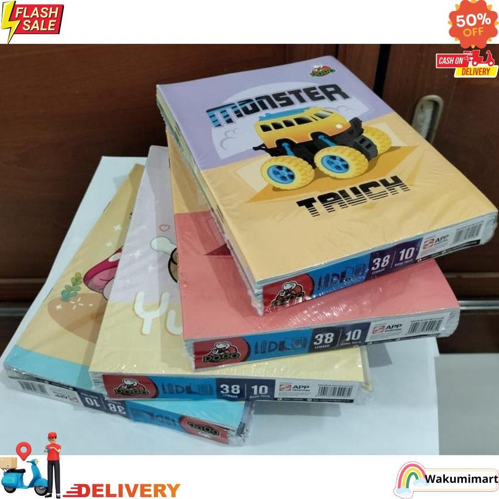 

[ Pak ] Buku Tulis Dodo By Sidu Isi 38 Lembar / Buku Tulis Murah Grosir (Isi 10 Buku) D Gratis Ongkir