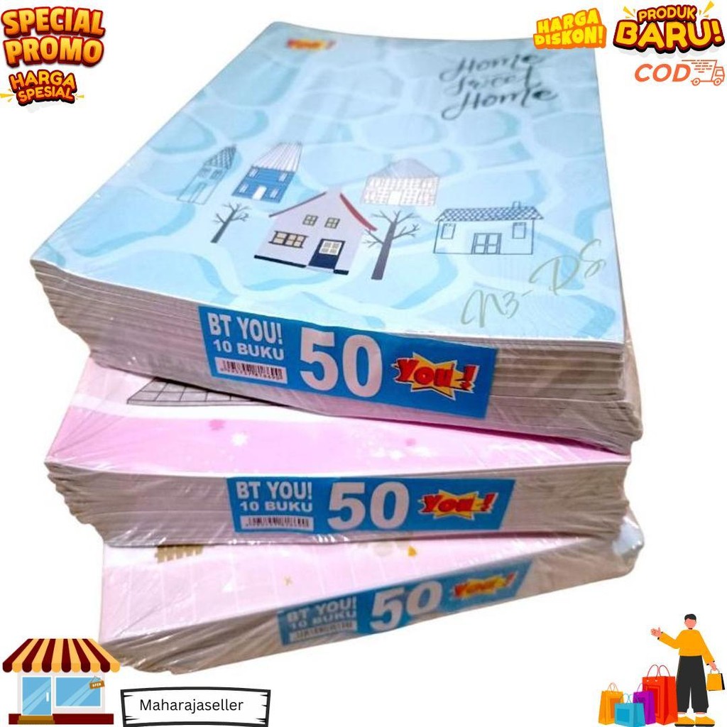 

Bt You 50 Buku Tulis Murah Isi 50 Lembar 1 Pak 10Pcs D Termurah