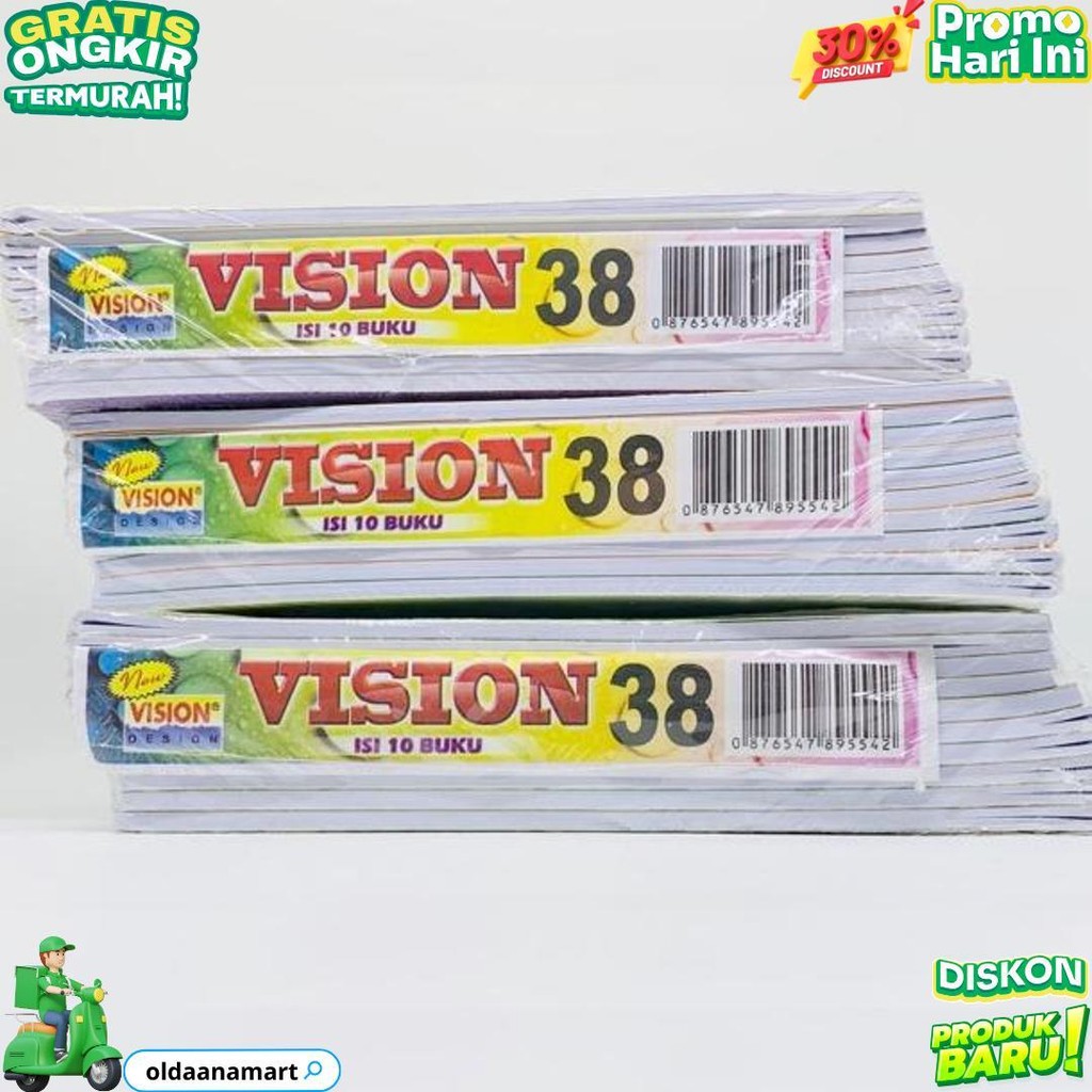 

Buku Tulis Vision 10X38 Lembar A5 D Terlaris