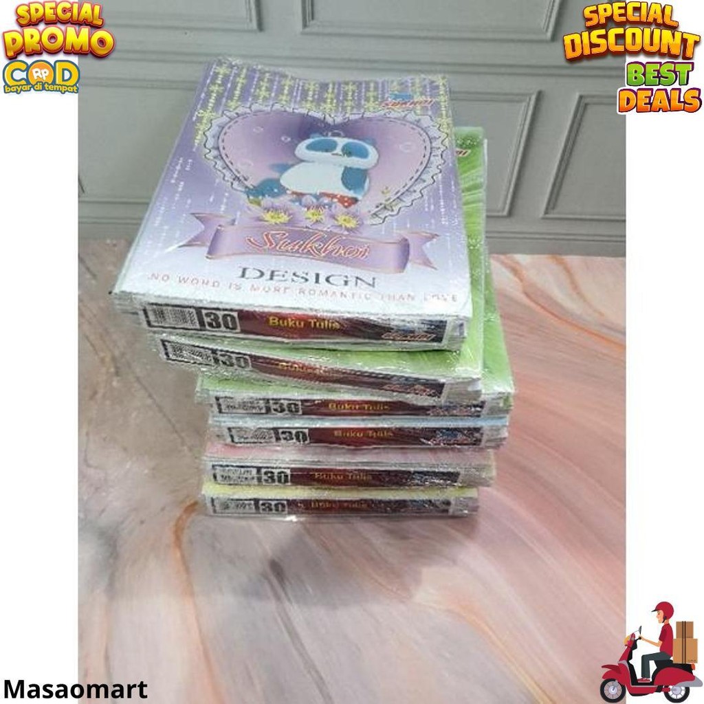 

(((Baca Deskripsii Keterangan!!!)) (10Pc) Buku Tulis Murah Gambar 30 Lembar D Sale