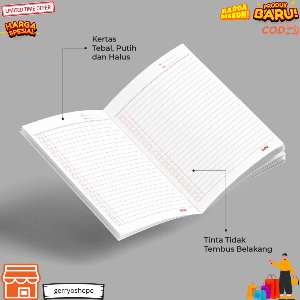 

[Stationery Spectrum] Sidu Buku Tulis Barbie 58 Lembar - 10 Buku Sdu Eb 58 Bb D Best Seller