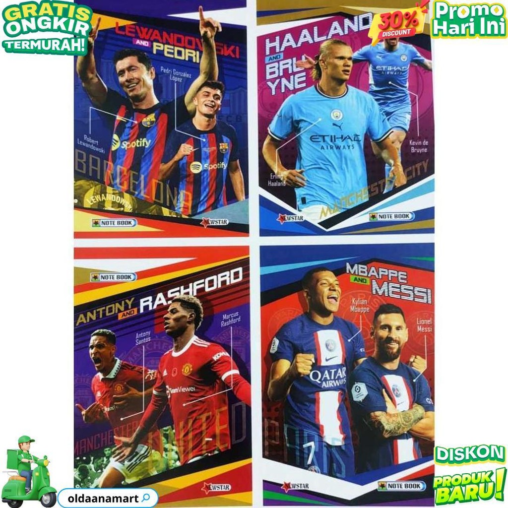 

Buku Tulis Newstar 38 / 58 Lembar Kwarto | 1 Pack Isi 10 Buku D Promo 4.4