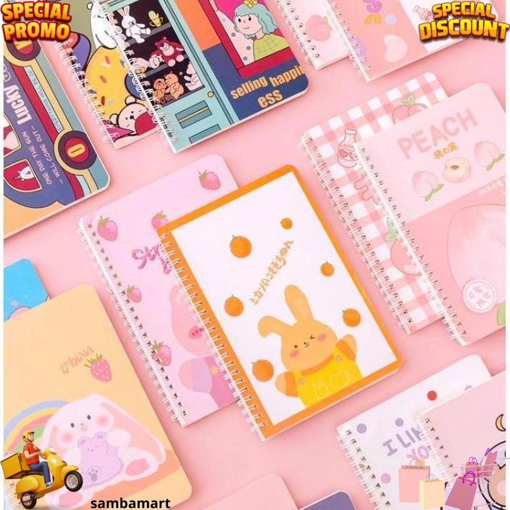 

Korea Diary Book Motif Karakter A5 Size / Catatan Harian Kecil Notebook Ukuran A5 Berbagai Motif Karakter Buku Catatan Sekolah Kuliah Aesthetic D Termurah