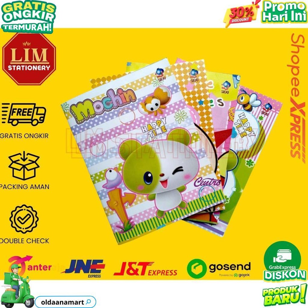 

Ready Cod!! Buku Tulis Sidu 58/38 Lembar (1Pack/10Pcs) Sinar Dunia D Promo 4.4