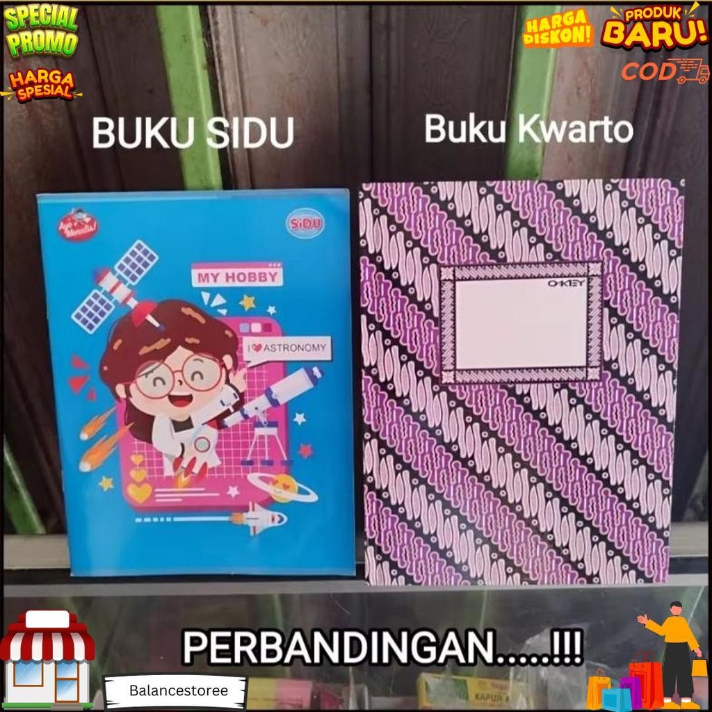

1 Pak Buku Tulis Kwarto 100 Lembar & 80 Lembar Isi 5 Pcs D Promo Puncak