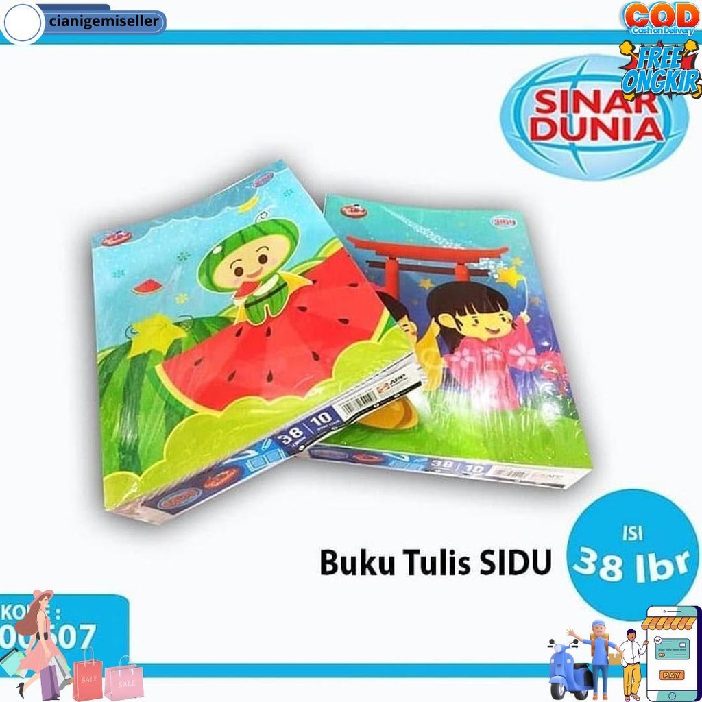 

Buku Tulis Sidu 38 Lembar Isi 10Pcs D Best Seller