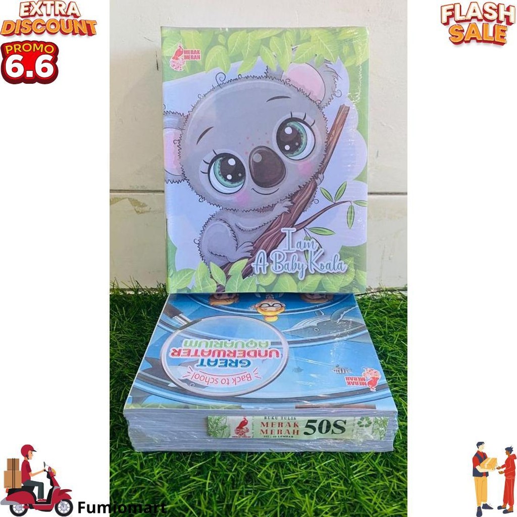 

Buku Tulis Merak Merah 1 Pack 50 Lembar & 58 Lembar / Buku Sekolah Mm 50 & 58 Lembar D Sale