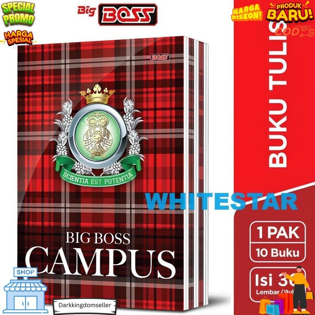 

Buku Tulis Garis Boxy / Boxi Big Boss Campus / Kampus - 36 Lembar D Best Seller