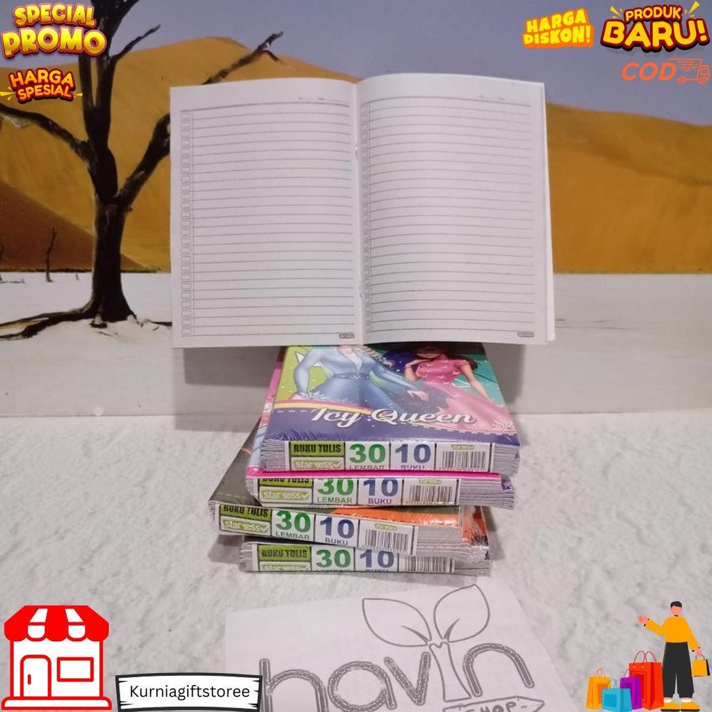 

(((Baca Deskripsii Keterangan!!!)) (10Pc) Buku Tulis Murah Gambar 30 Lembar D Sale