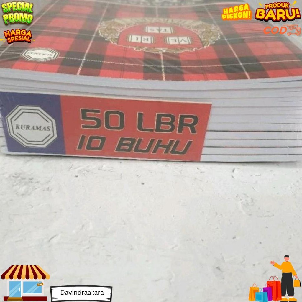 

(10 Pcs) Buku Tulis Campus Kuramas 50 Lembar D Promo 4.4