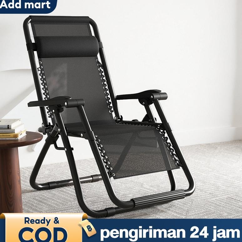 Kursi Santai Kursi Lipat Kursi Rebah Kursi Malas Outdoor Kasur Lipat Folding Bed Sofa Bed Kursi Sant