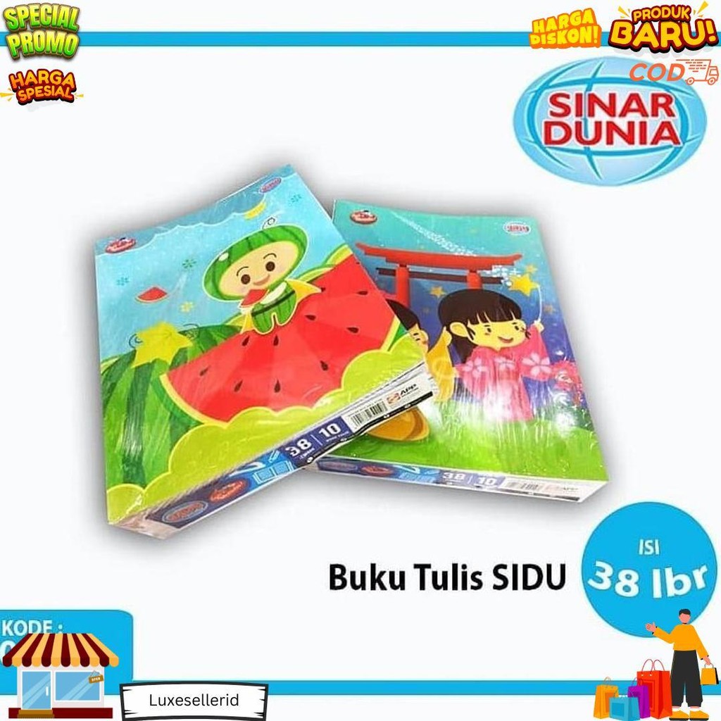

Buku Tulis Sidu 38 Lembar Isi 10Pcs D Terlaris