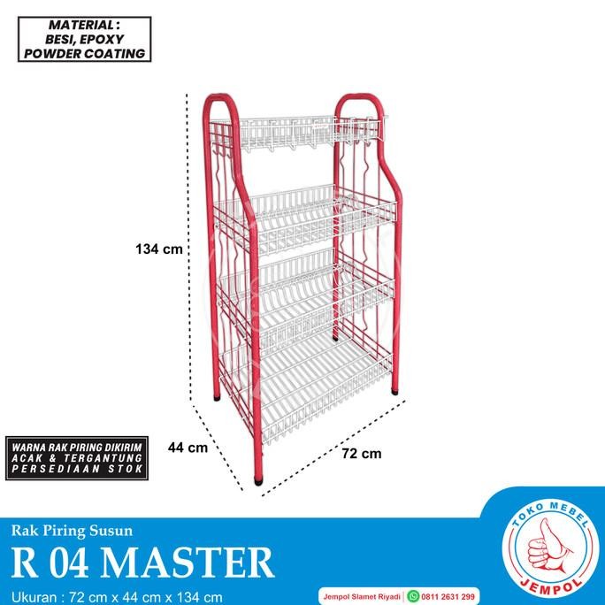 Rak Piring/Rak Piring R04 Master/Rak Piring & Gelas/Rak Dapur