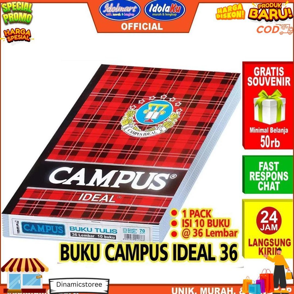 

Idolmart Buku Tulis Campus Ideal Isi 36 Lembar Surabaya D Best Seller