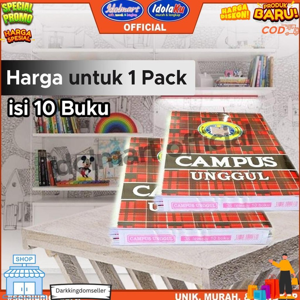 

Idolmart Buku Campus Unggul Isi 36 Lembar Buku Tulis Sekolah Boxy Surabaya D Termurah