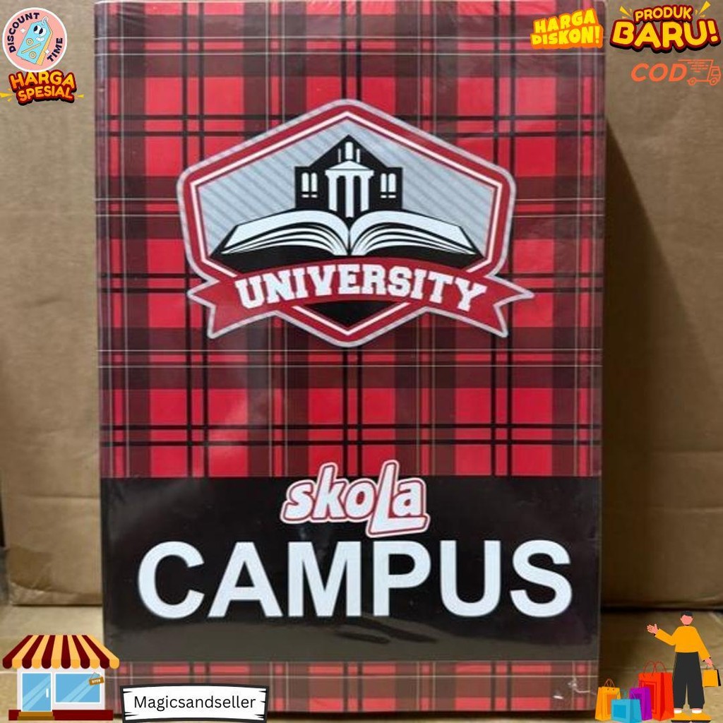 

Buku Tulis Campus 50 Lembar Boxy (10Pc) / Buku Tulis Big Boss D Promo Puncak