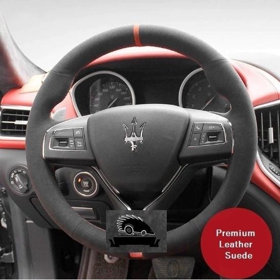 Toyota Kijang Innova Zenix Setir Mobil Cover Kulit Asli Stir Suede - Asli