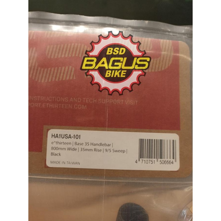 PART SEPEDA E13 HANDLEBAR NN HA1USA-101 BASE 35 HANDLEBAR RISE 35MM