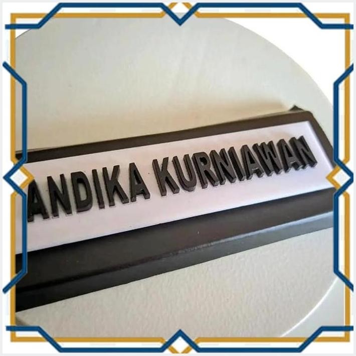 [ENK] NAME TAG TIMBUL FUL  PUTIH TIMBUL  NAME TAG DADA NAME TAG MAGNET PAKU PENITY