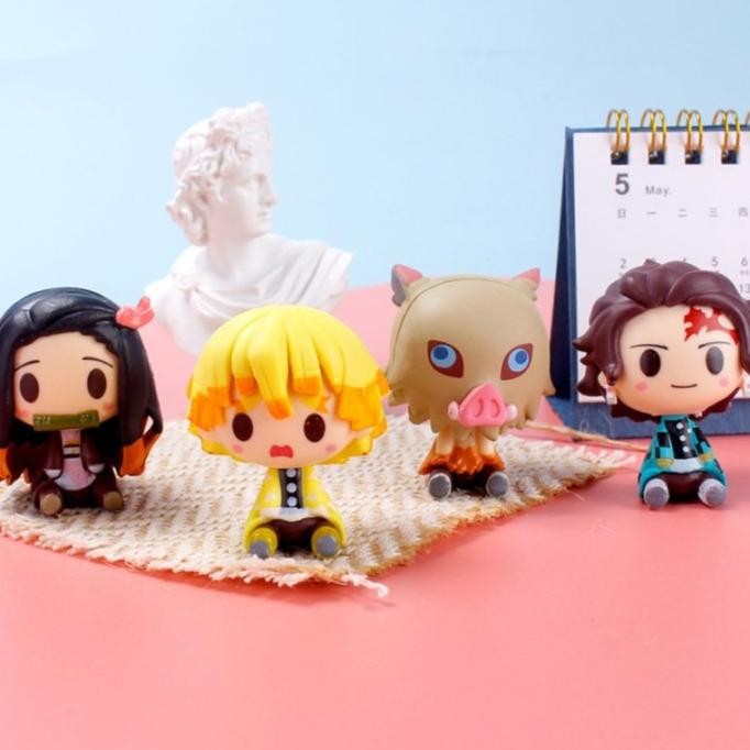 Action Figure set Kimetsu No Yaiba Chibi Ver Tanjiro Nezuko