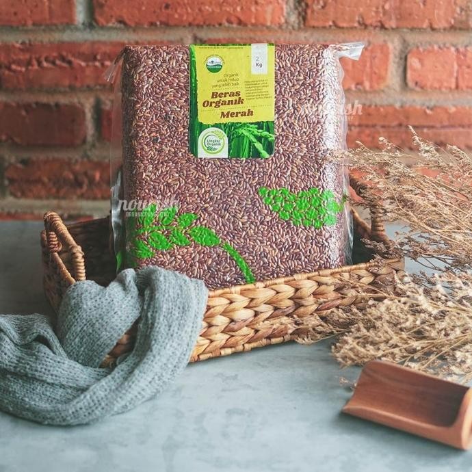 

tersedia lingkar organik, beras merah organik (organic red rice) 2 kg