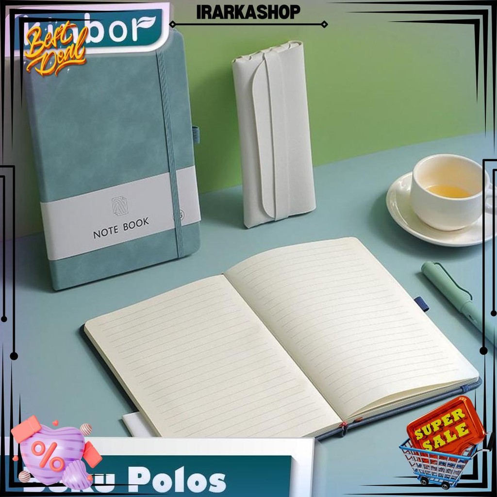 

100 Lembar Notebook A5 A6 A7 Buku Catatan/ Buku Tulis Agenda Tali ( Kinbor ) D Promo 4.4
