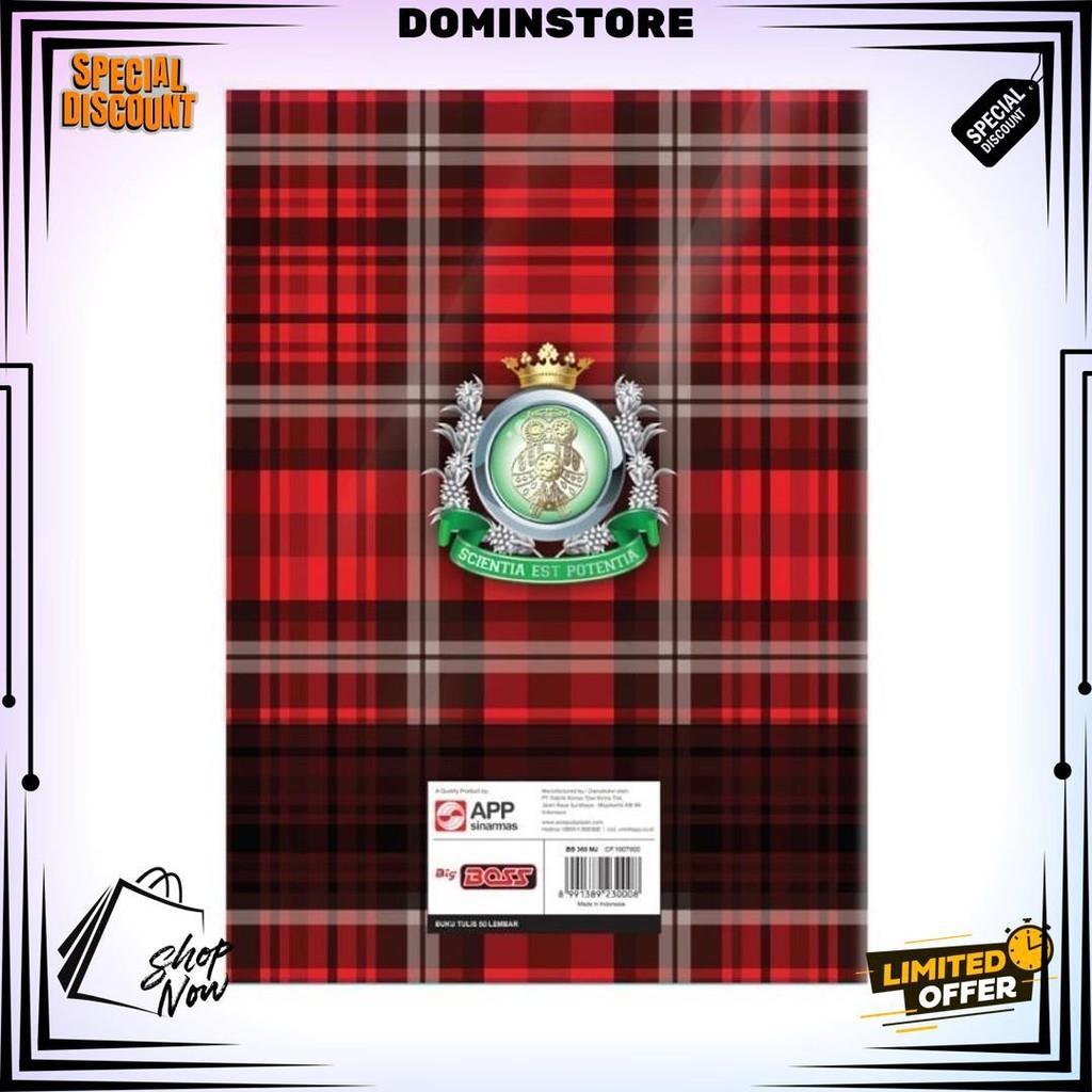 

Buku Tulis Big Boss 50 Lembar Pak Isi 10 Buku D Terlaris