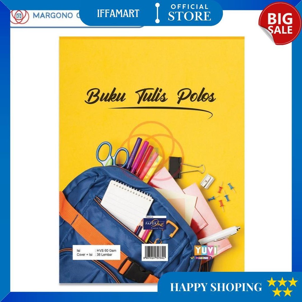 

My Book Yuvi Buku Tulis Polos 38 Lembar D Promo Puncak