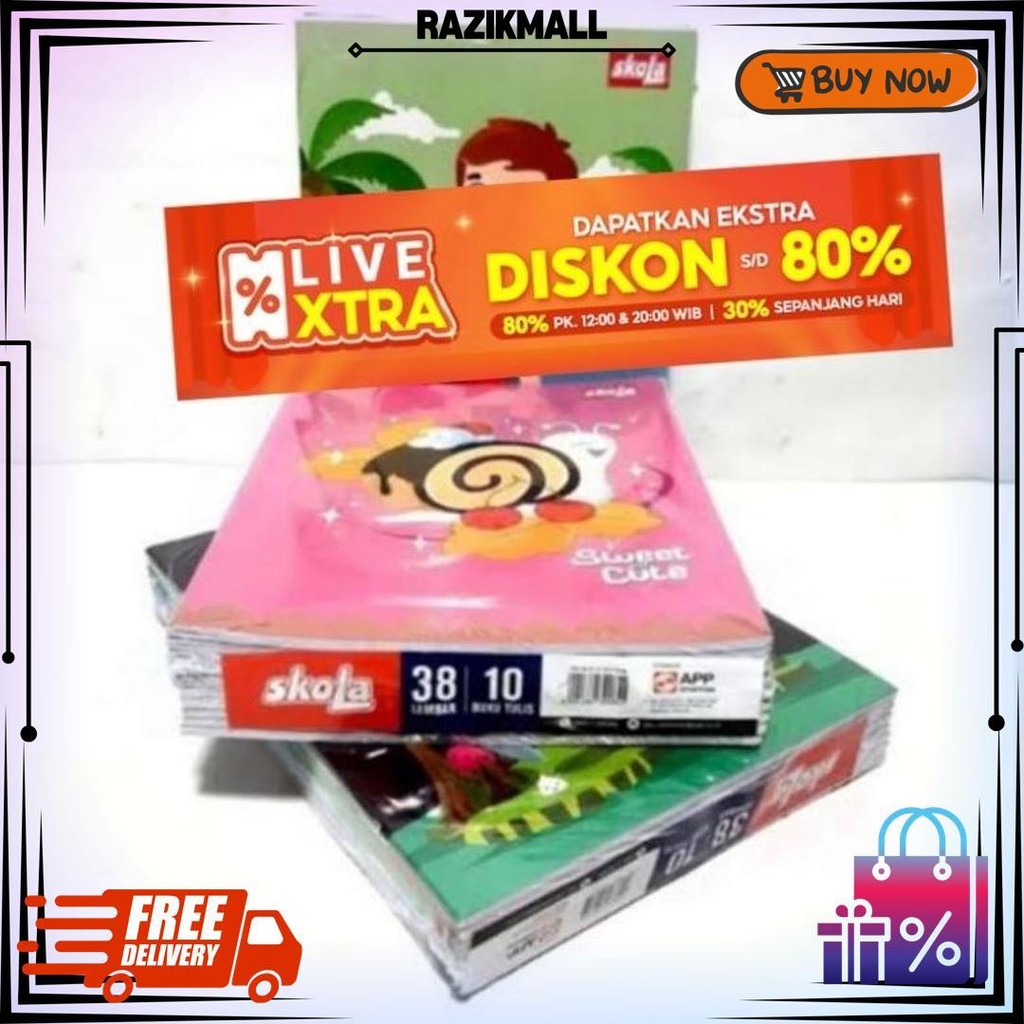 

Buku Tulis Skola By Sidu 38 Lembar 1 Pak Isi 10Pcs D Promo Puncak