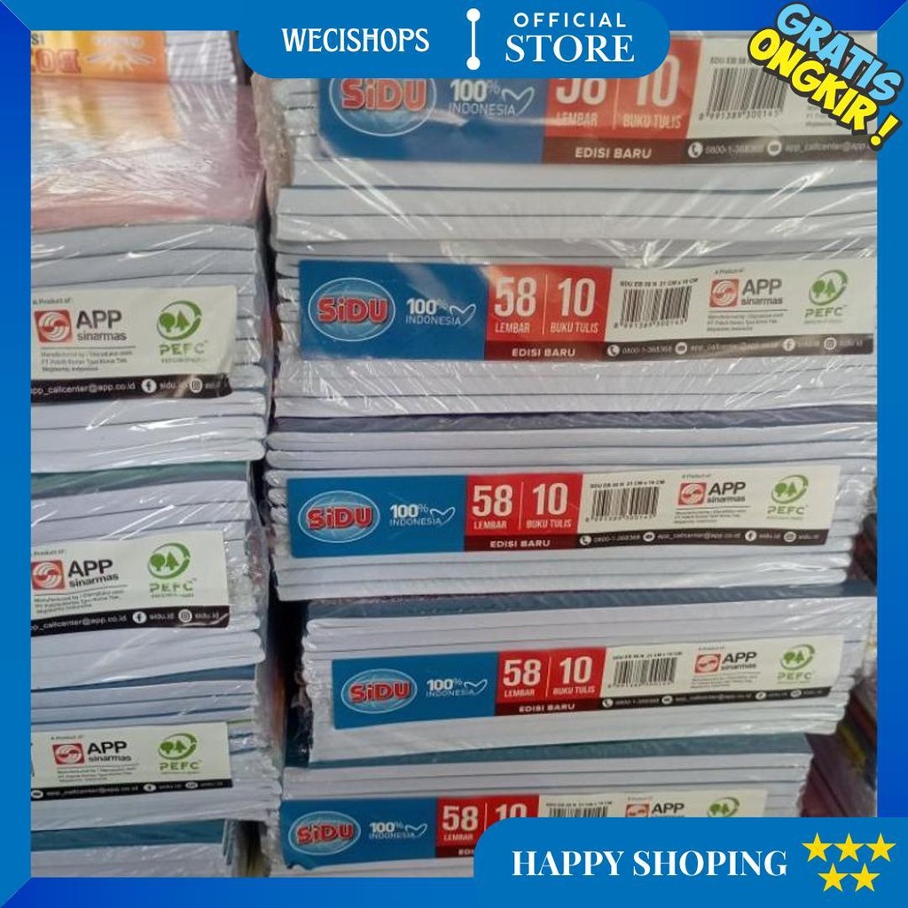 

Buku Tulis Sidu 58 Lembar D Termurah