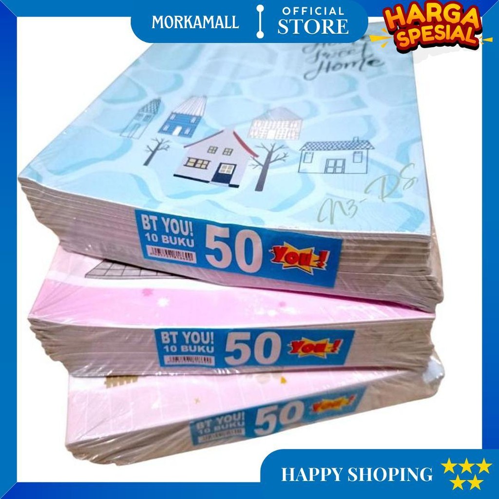 

Bt You 50 Buku Tulis Murah Isi 50 Lembar 1 Pak 10Pcs D Sale