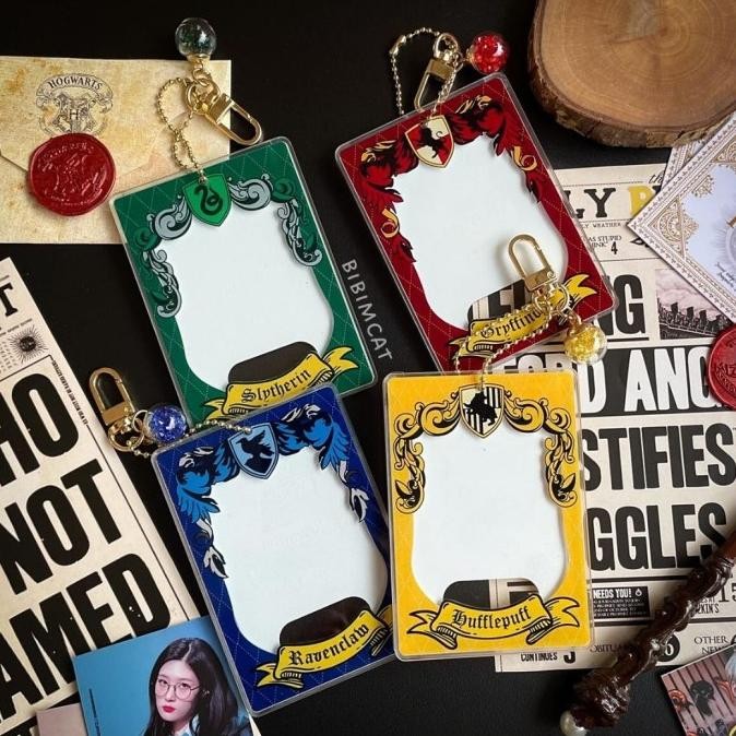 

READY Hogwarts House Acrylic Card Holder Photocard / PC Frame Tag NEW