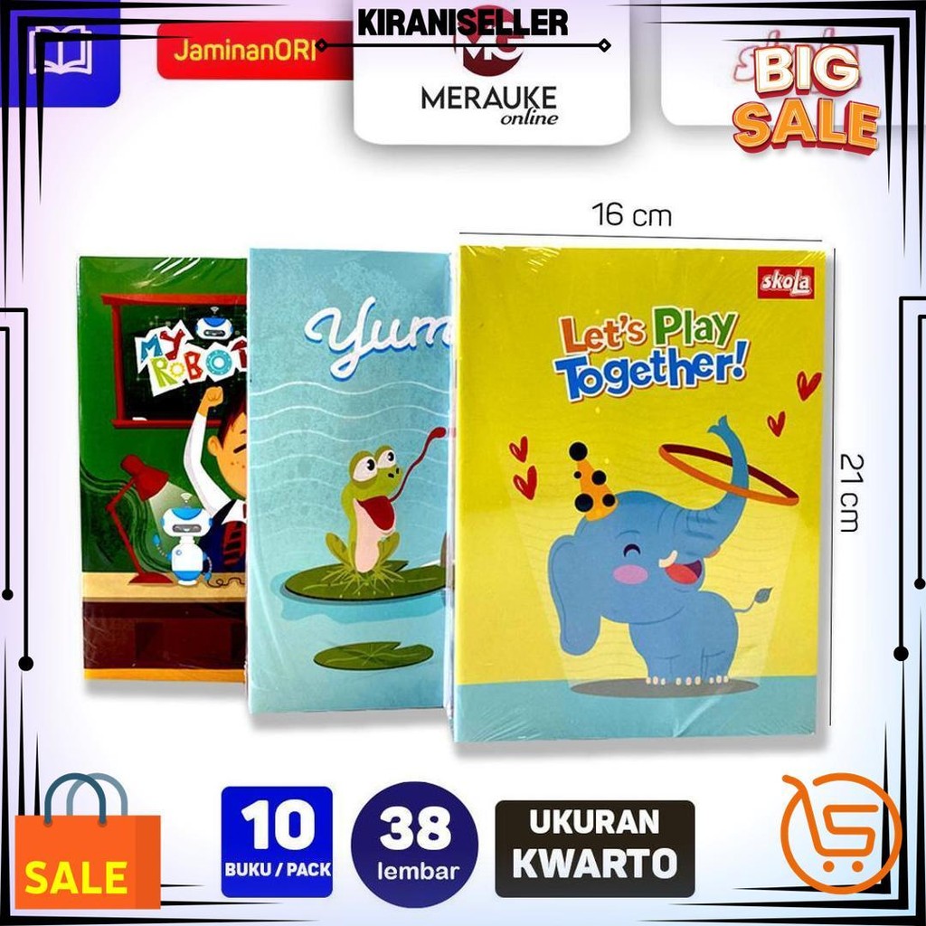 

Buku Tulis Skola 38 Lembar (1 Pack Isi 10 Buku) D Promo Puncak