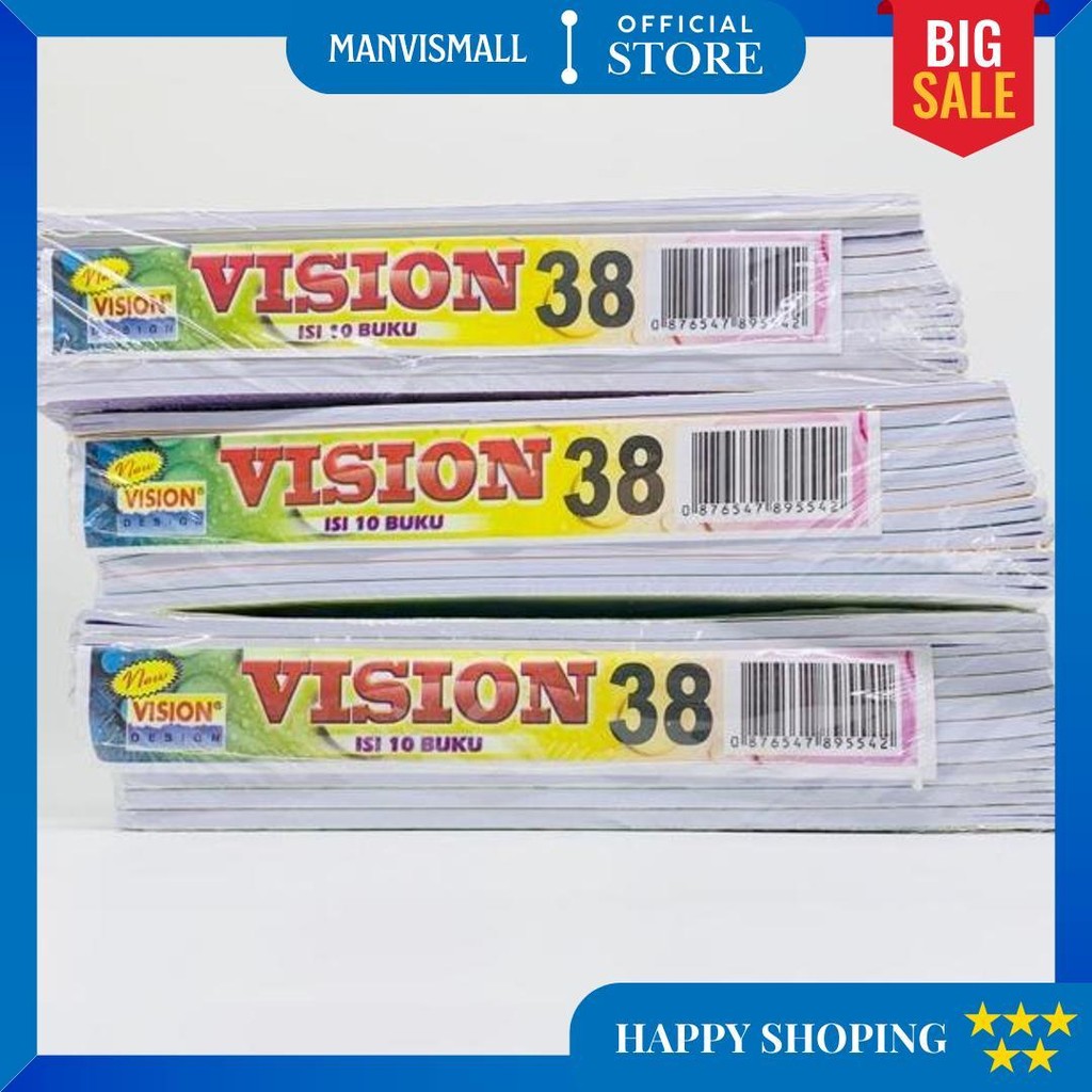 

Buku Tulis Vision 10X38 Lembar A5 D Promo Puncak