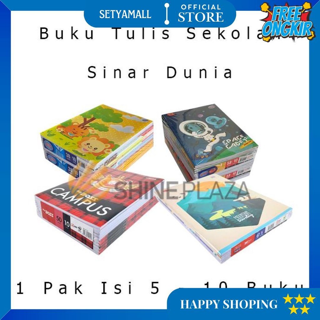 

[Pack] Buku Tulis Sekolah Anak Sidu Big Boss Skola 38 42 50 58 78 100 Lembar 1 Pak Sinar Dunia Bigboss Maxi D Terlaris